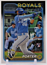 2024 Topps Series 2 #666 Logan Porter RC Kansas City Royals Rookie Baseball Card