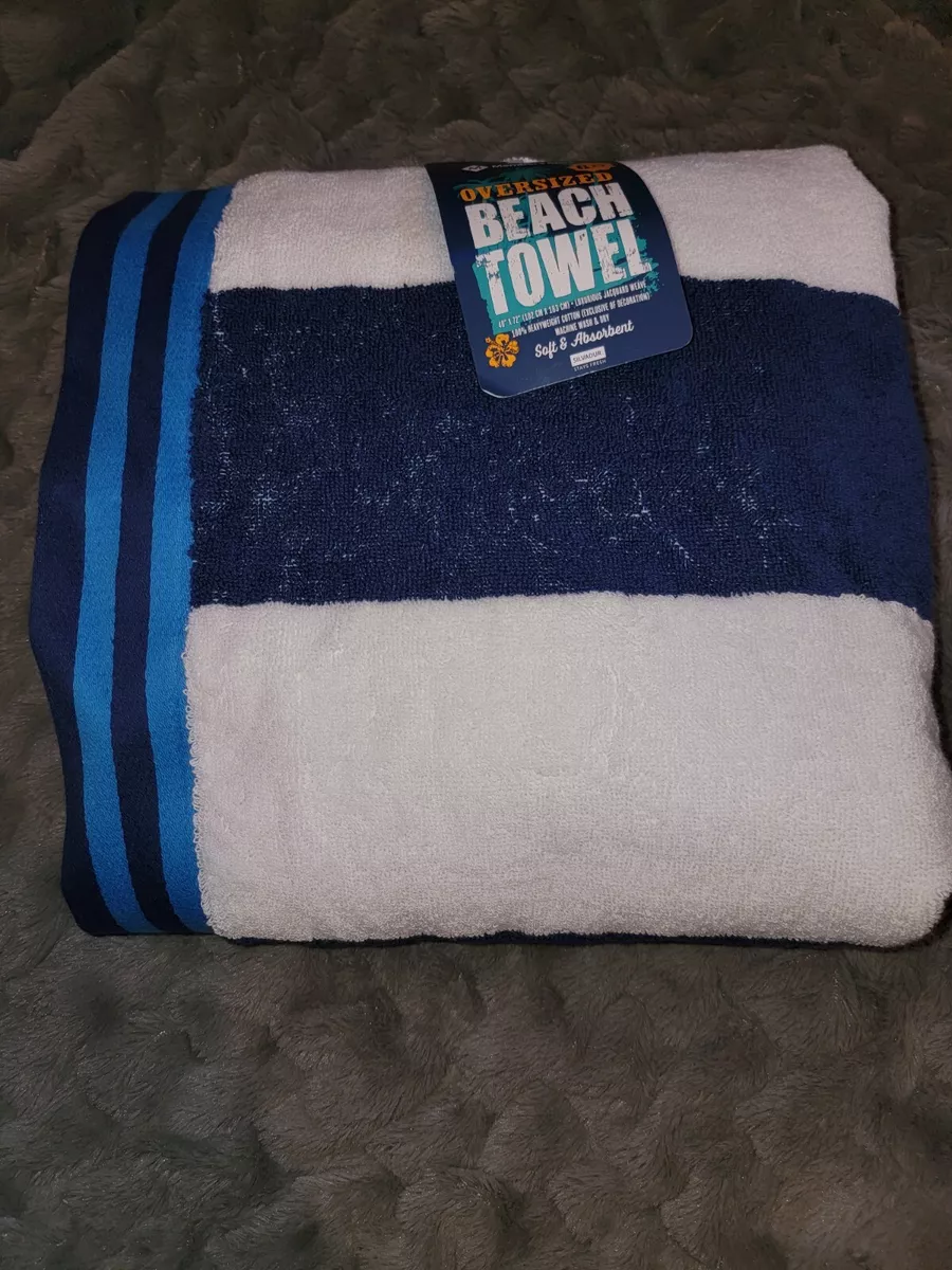 MEMBER'S MARK OVERSIZED BEACH TOWELS-6 FT-NWT