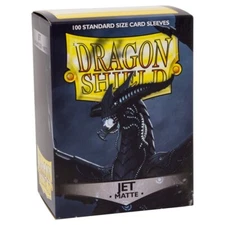 Dragon Shields: (100 Sleeves) Jet Black by Arcane Tinman ATM11024 Standard Size