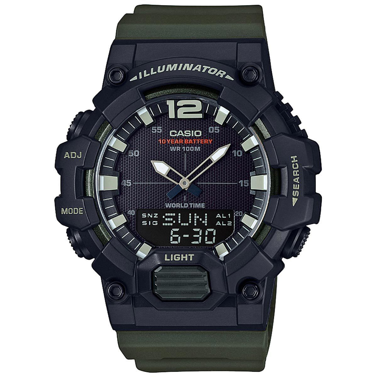 Casio Men's 'Classic' Quartz Resin Casual Watch, Color Green (Model: HDC-700-...