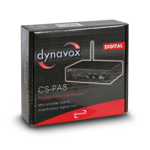DYNAVOX CS-PA8 Digital Mini-Verstärker schwarz Bluetooth 2 x 15 W RMS - Bild 7 von 8