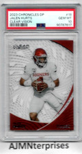 Jalen Hurts * POP  3 *  PSA 10 Paninin Chronicles Clear Vision Draft Picks