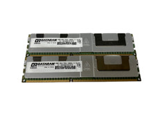 Lot of 2x DATARAM 32GB 4RX4 PC3L-12800L DDR3 1600MHz ECC LRDIMM Memory RAM