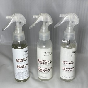 Jaguar Leather Cleaner, Conditioner & Protectant, Carpet Spot Remover 4 fl each