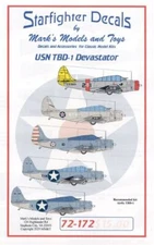 Starfighter 72172 1/72 USN TBD1 Devastator for Airfix