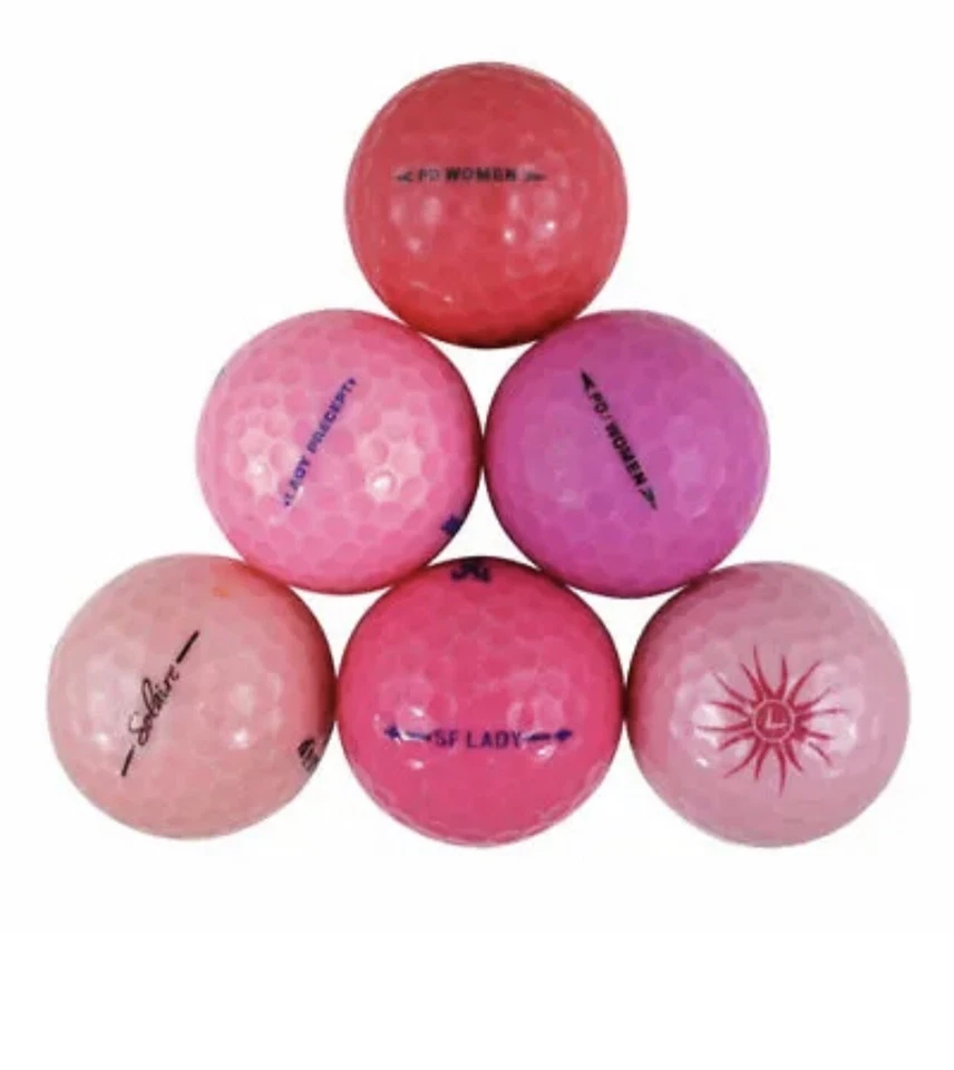 50 pelotas de golf rosa/dama mezcla AAAA casi como nuevas (4A) usadas  Foto 3 de 3