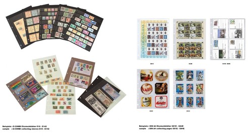 50-KOBRA-G56E-Ergänzungsblätter-A4-6-Taschen-110x98mm-Für-Bierdeckel-Notgeld - Picture 4 of 11