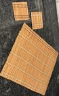 Bamboo Placemats for Dining Table Set of 4~ 4 Bamboo Coasters to Match ~ NWOT — photo 4