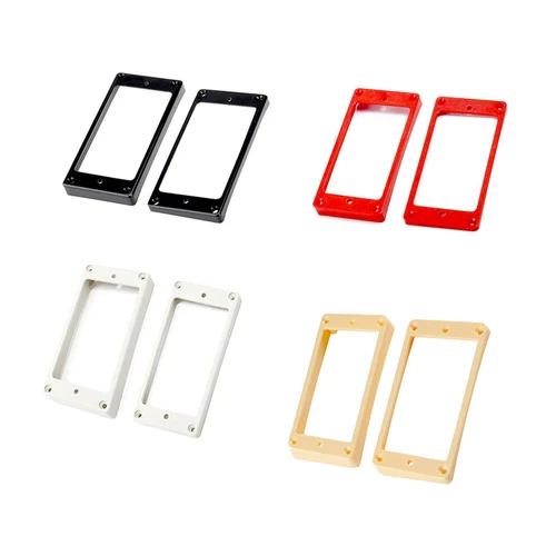 Guitar Humbucker Pickup Mounting Ring Curved Bottom Coil Frame Black Red Yellow