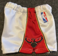 Build a Bear Clothes NBA White/Red Atlanta Hawks Uniform Shorts