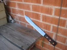 1930s Vintage 12" Blade ** UNMARKED *** Carbon Butcher Breaking Knife USA