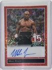 2025 Leaf 15th Anniversary Mike Tyson Auto Autograph Sparkle Orange #d 1/1