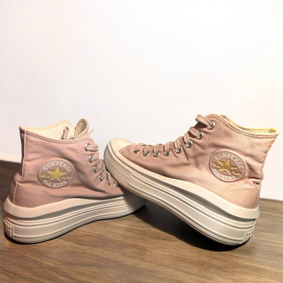 Converse Chuck Taylor All Star Move Hi Platform Pink White Womens 9.5