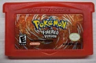 Nintendo Game Boy Advance SP  (and) with Pokemon: FireRed Version game