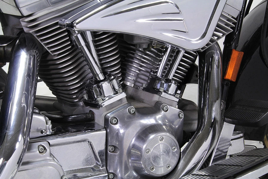 Cubierta Tappet de acero para Harley Davidson Foto 3 de 4