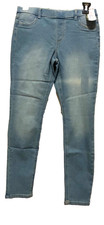 STRETCH SOFT COTTON BLEND XL 14-16 MED LGT BLUE GIRL'S JEGGING WONDER NATION
