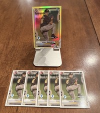 Padres Brewers 2021 Bowman Rookie - ROBERT GASSER - 1st Edition Yellow Foil +(6)