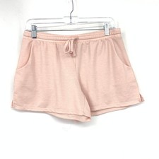 Lucky Brand Tie Dye Tank Tee  Short Set Womens Sz S Pink Graphic Logo Casual