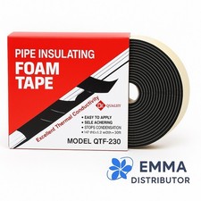 Foam Insulation Tape Self Adhesive Elastomeric Dimensions 1/8" x 2" x 30 ft