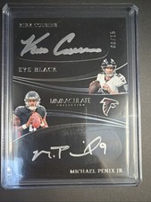 2024 Panini Immaculate Eye Black Kirk Cousins Michael Penix Jr  /15 Dual Auto