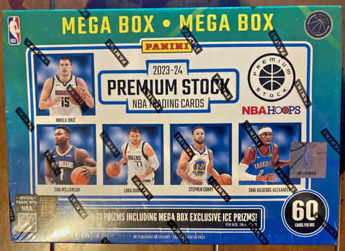 Factory Sealed 2023-24 Hoops Premium Mega Box Wembanyama Rookies Auto 1/1 Prizm