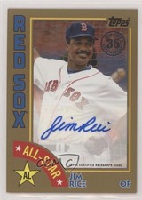 2019 Topps 1984 Baseball All-Stars Gold 13/50 Jim Rice #84AS-JRI Auto HOF n8a