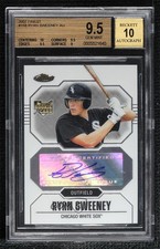 2007 Topps Finest Ryan Sweeney #158 BGS 9.5 GEM MINT Auto 0s3