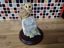 BORDER FINE ARTS Tawny Owl on MILESTONE HANDMADE IN SCOTLAND by Ray Ayres 1988