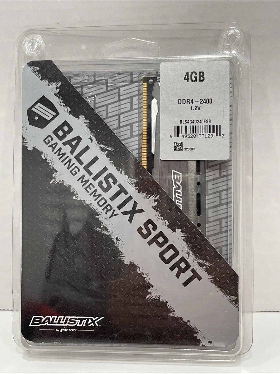 DDR4 SDRAM Ballistix 4 GB Capacity per Module Memory (RAM) for