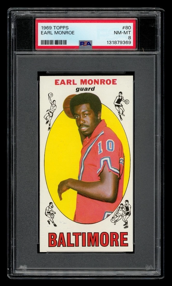 Topps Earl Monroe Basketball Baltimore Bullets Sports Trading