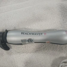 Beachwaver S1 1” BW1136S1 Rotating Ceramic Curling Iron Silver TESTED WORKS ✅
