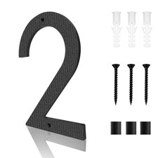 10 Inch Floating Black House Number for Outside  Large House Numbers Modern ...
