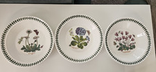 Set of 3 Three Portmeirion Botanic Garden 8.5 inch diameter Soup Bowls