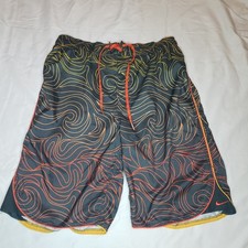 Nike Sz M Drawstring Swim Trunks Lined