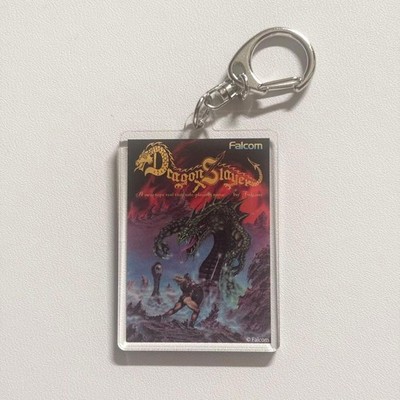Falcom Dragon Slayer Acryl Schlüsselanhänger Japan 45th Anniversary Trophy St...