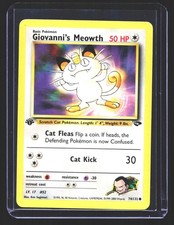 Giovanni's Meowth (74) Common Gym Challenge 074/132 NM on eBay
