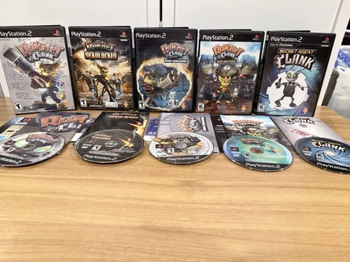 PS2 Ratchet and Clank Games Deadlocked Going Commando Size Matters Secret Agent