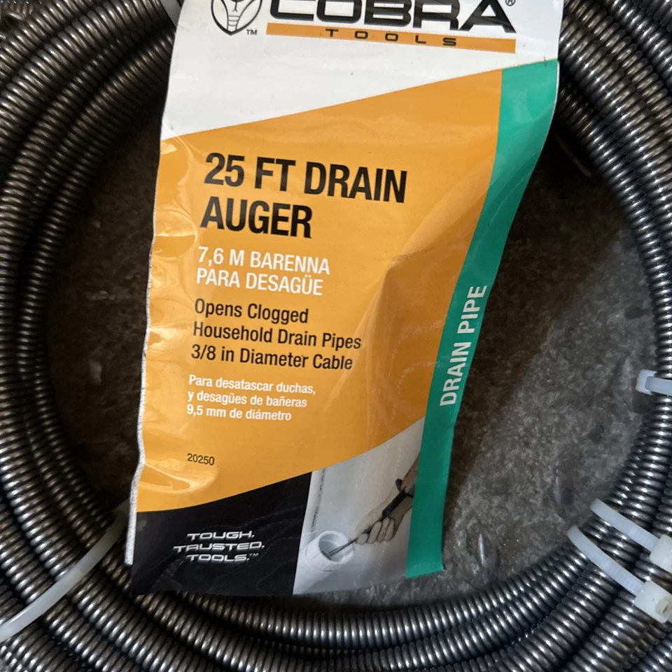 Cobra Products 20250 Drain Auger, 3/8-Inch-by-25-Foot - Image 2 of 4