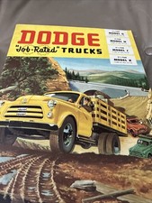 Dodge Job Rated Trucks 1950s Vehicle Brochure Dodge Job Rated Trucks 1950s Vehicle Brochure