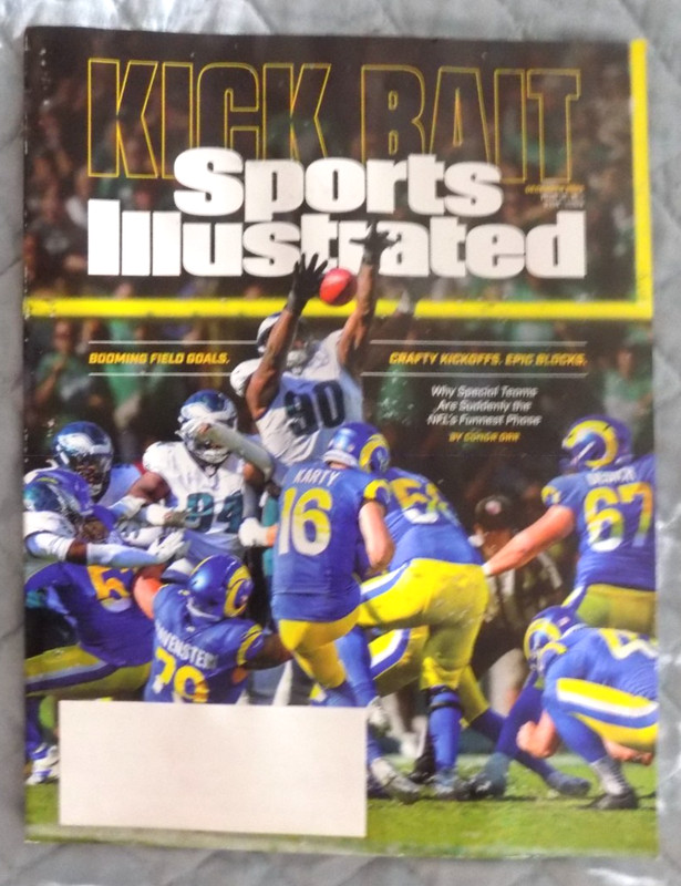 KICK BAIT - BOOMING KICKS***CRAFTY KICKOFFS***EPIC BLOCKS - SPORTS ILLUSTRATED