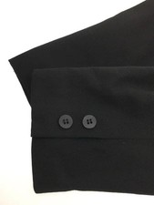 Tricot Comme Des Garcons Collarless Wool Jacket Navy Women Japan One Size