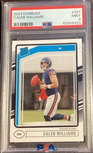 2024 Caleb Williams RC #327 Panini Donruss Rated Rookie PSA 9 | Bears & Trojans