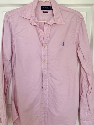 Polo Ralph Lauren Iconic Cotton Garment-Dyed Oxford Shirt Carmel Pink