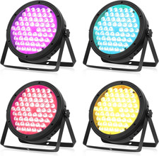Stage Lighting 120W Par Light RGBW 4-In-1 Stage Lights, DJ Light DMX for Concert