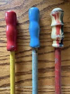Vintage Lot 3 Antique Carnival Canes Circus Souvenir Fair Swirl Wooden Handles