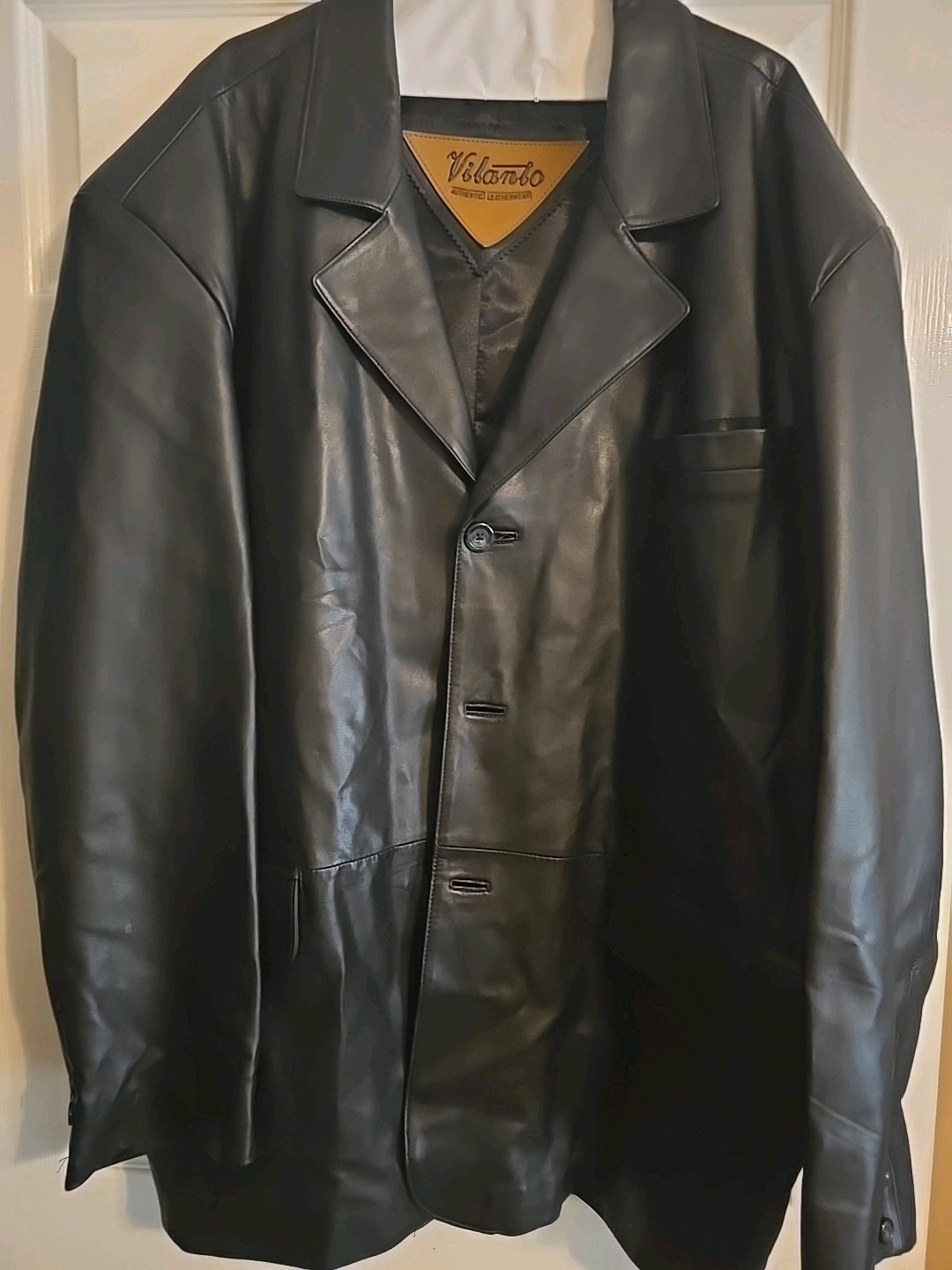 Men's Vilanto Genuine Leather Blazer Size 6X – Big & Tall Fit