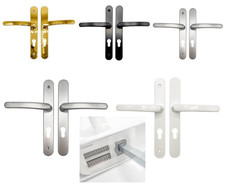 Ferco Maniglia per Porta 70mm Hoppe Upvc 70PZ 200mm Fissaggi Leve a Molla