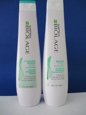 MATRIX BIOLAGE SCALP SYNC SHAMPOO & CONDITIONER 13.5 OZ DUO!