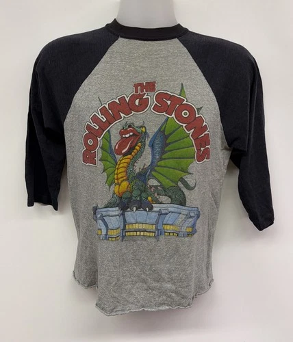 Rolling Stones Band Sold Out Tour T Shirt Size 1980s vintage concert t-shirt, vintage, size M, single stitch, B+ condition