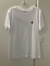 NWT Apple Park Visitor Center White Tshirt Angled Spectrum Logo Womens Sz 2XL